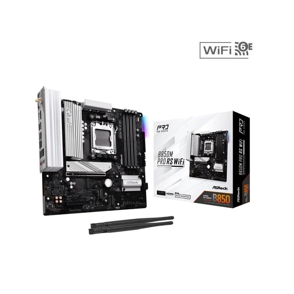 ASRock B850M PRO RS WIFI AM5 AMD B850 SATA 6Gb/s Micro ATX Motherboard