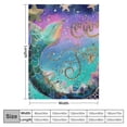thumbnail image 4 of Orinice Mermaid Starfish Warm Lightweight Blanket Soft Fleece Throw Blanket for All Seasons Living Rooms Sofa Decor Cow Gifts Blanket 60x80in, 4 of 6