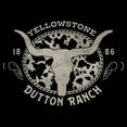 thumbnail image 2 of Women's Yellowstone Cow Print Logo  Graphic T-Shirt, 2 of 3