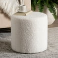 thumbnail image 6 of Baxton Studio Tori Modern and Contemporary Ivory Boucle Upholstered Ottoman, 6 of 7