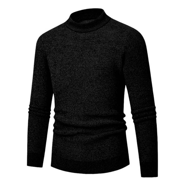 Men's Dressy Pullover Sweater Turtleneck Knit Long Sleeve Formal Winter Style