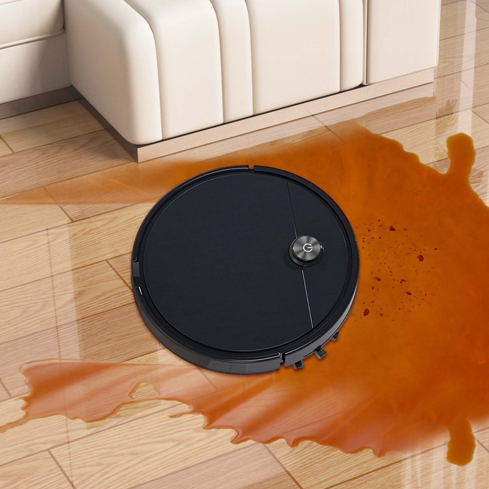 Outoloxit Smart Robot Vacuum and Mop 3-in-1 with Water Tank, Automatic Cleaning, Remote Control, 2000Pa Strong Suction, for Home Floor Care
