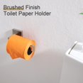 thumbnail image 4 of Portarrollos de papel higiénico de níquel cepillado, soporte de papel higiénico de acero inoxidable para cocina, dispensador de baño montado en la pared, 4 of 5