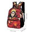 thumbnail image 2 of Anime Backpack Cool 17 Inch 3 Piece Set with Insulated Lunch Bag and Pencil Case, Bookbag Laptop Backpack Cartoon Durable Lightweight Casual Backpack, 2 of 8