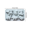 thumbnail image 4 of Dinosaur and Leaf Silicone Mold with Six Cavities for Baking, Chocolate, Soap, and Ice Cubes, Heat Resistant and Easy to Clean, 4 of 7