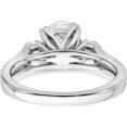 thumbnail image 5 of 14K White Gold Lab Grown Diamond Si1/Si2, G H I, Semi-Mount Eng Ring (Size 7) Made In India rm7841e-150-wlg, 5 of 5