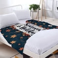 thumbnail image 3 of Cozy Flannel Blanket with Elegant Autumn Leaves Design - Soft Warm Perfect for Sofa Travel Bed and Chair - Seasonal Comfort, 3 of 7