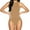 Khaki-03, variant on Mittory Women's Shapewear Bodysuit High Neck Seamless Body Shaper Sleeveless Racerback Thong Body Suit Tank