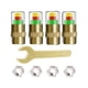 thumbnail image 2 of 4 tapas de válvula para monitor de presión de neumáticos de coche, indicador de 3 tapones de válvula de aire de 2,4 bar Oro, 2 of 7