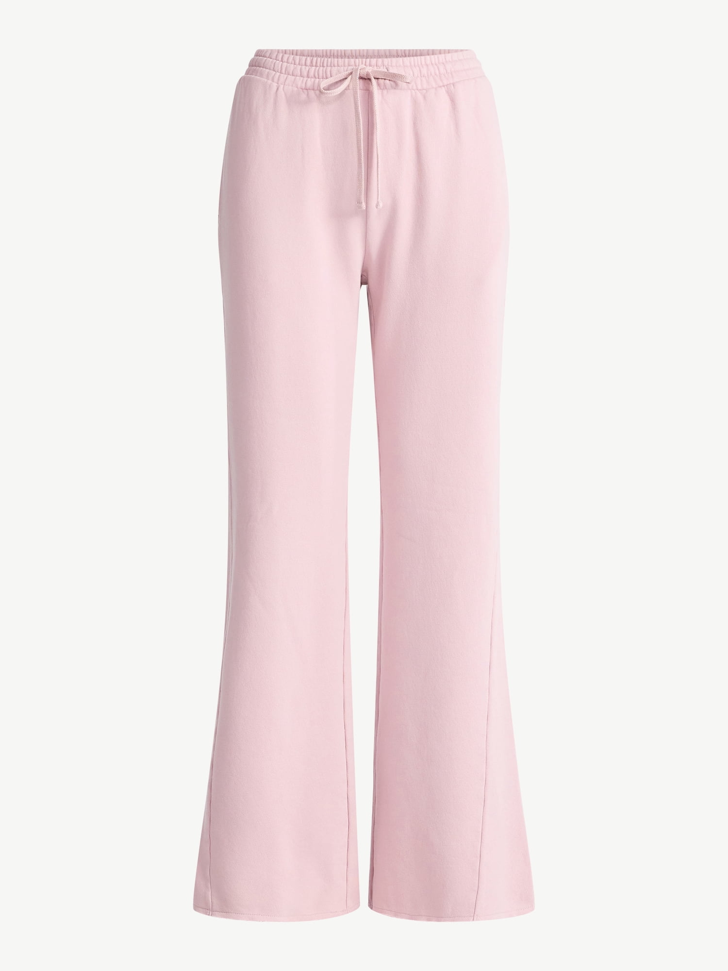 Scoop Women’s and Women's Plus Mineral Washed Fleece Flare Leg Sweatpants, Sizes XS-4X