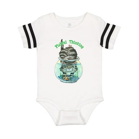 

Inktastic Fishful Thinking Cat in Fish Bowl Gift Baby Boy Bodysuit