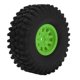 thumbnail image 4 of 4PCS RC Car Tire Wheel 120mm 1.9in Rubber with 10 Spoke Nylon Wheel Hub RC Car Parts for Axial SCX10 90046 for Traxxas for Redcat GEN8 Green, 4 of 4