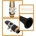 thumbnail image 3 of Mini Clarinette de Poche Clarinette Sans Clé Clarinette Adulte Débutant Instrument à Vent, 3 of 8