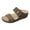 Khaki, variant on Women's Studded Orthopedic Platform Wedge Slides Sandals with Arch Support Fashion Comfortable Leather Buckles Orthotic Walking Slip on Dress Summer Shoes Khaki Size 6