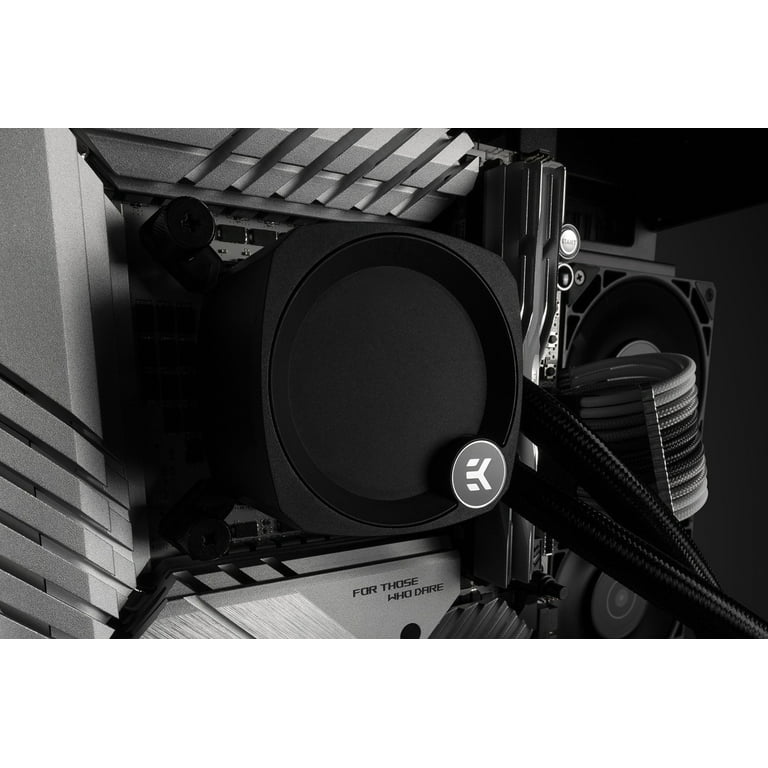 EK Nucleus AIO CR360 Lux D-RGB 360mm AIO Liquid CPU Cooler with EK FPT  120mm Fans - Compatible with latest Intel and AMD CPU sockets - LGA 1700  and