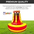 thumbnail image 2 of Pogo Crossover Inflatable Water Slide with Blower, Fire Marble 15 Foot Kids Waterslide, 2 of 8