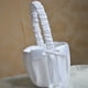 thumbnail image 5 of Billuyoard Cesta de flores Mango blanco Bowknot Ligero Adornos Titular Suave Elegante Simple Boda Accesorio Aniversario Kits de decoración para fiestas, 5 of 6