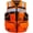 Hi-vis Orange, variant on Kasa Style High-Visibility Reflective Safety Vest with 3M, Multi-Pocket, Unisex Design - Durable Workwear for Men and Women, Ideal for Construction Workers & Outdoor Safety (Yellow, 2X-Large)