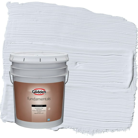 Glidden Fundamentals Irradiant Iris / Purple Satin Exterior Paint, 5 Gallon