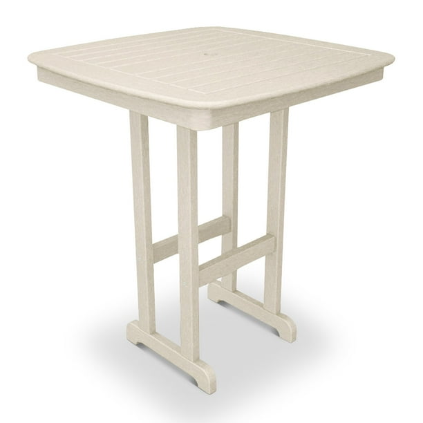POLYWOOD® Nautical 36 x 36 in. Recycled Plastic Bar Table