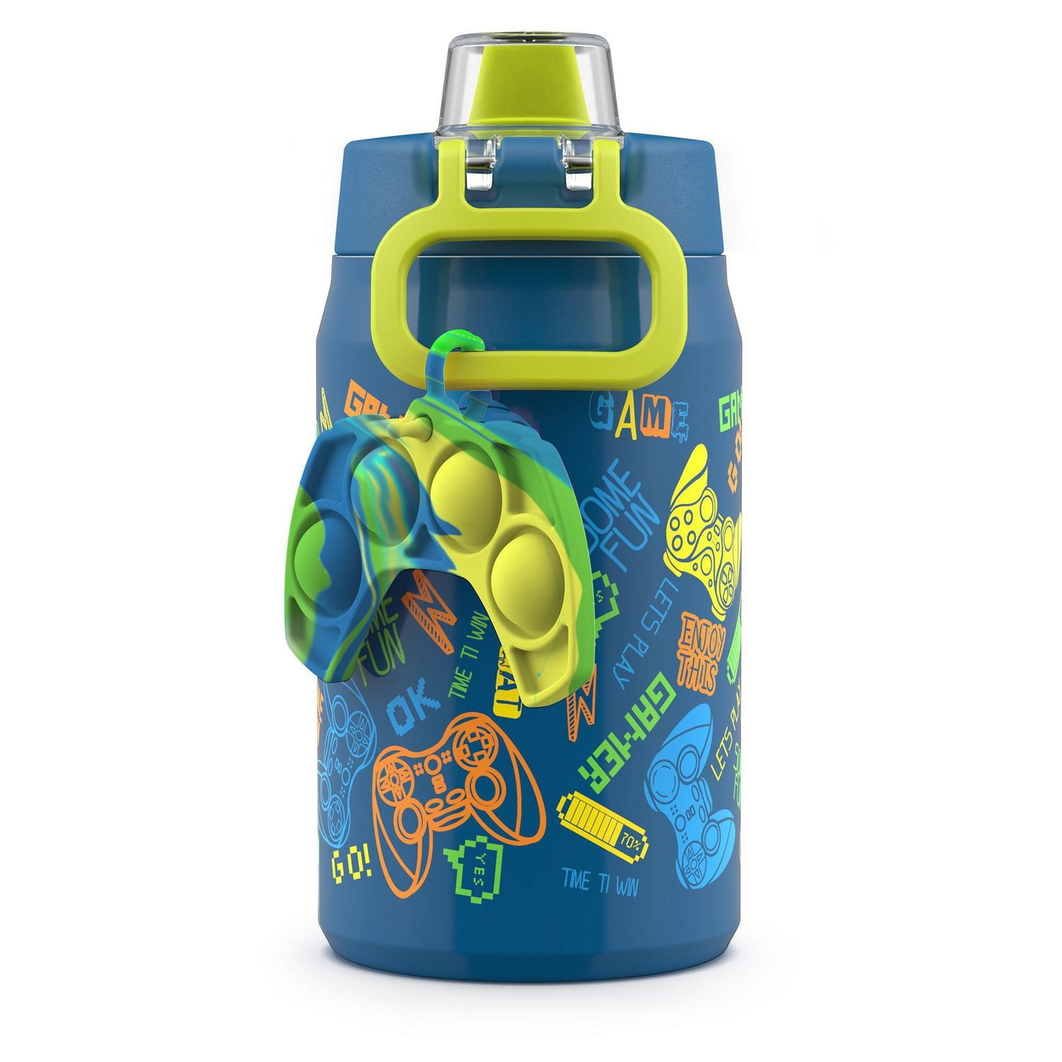 Ello Milo Stainless Steel Water Bottle with Fidget Charm