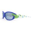 thumbnail image 3 of Boys Color Mirror T-Rex Dinosaur Print Arm Oval Sport Sunglasses Blue - Blue Mirror, 3 of 4