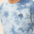 thumbnail image 5 of Dalix UFO Embroidered Washed Crewneck Sweatshirt Long Sleeve Fleece Cotton Mens in Tie Dye Blue XL X-Large, 5 of 5