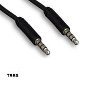 Kentek 3 Feet TRRS 3.5mm AUX Audio Mic Cable Cord for PC MAC iPod MP3 Car Notebook Phone