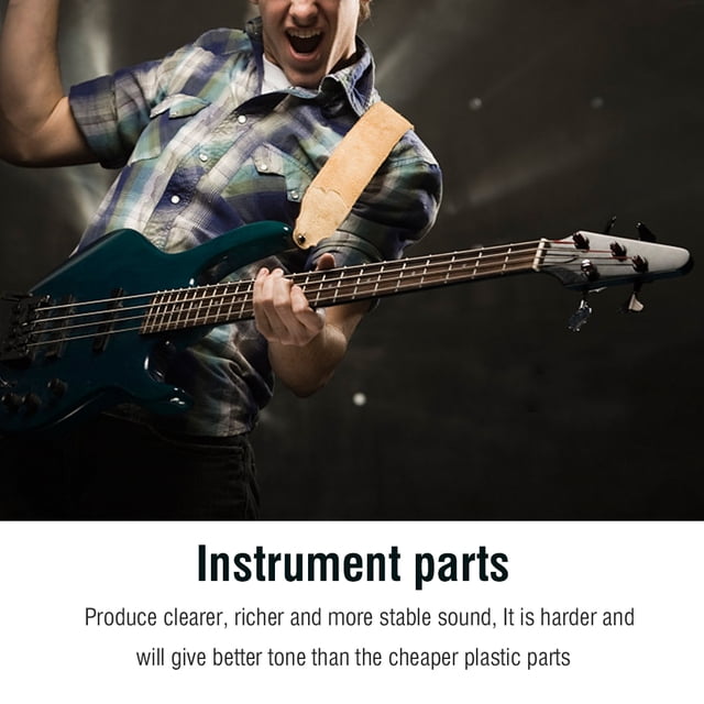 Cejuela de puente para ukelele, ébano, piezas para ukelele, cejuela para ukelele, compacta y ligera