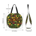 thumbnail image 4 of Kdxio Happy Halloween Floral Casual Tote Bags Women Big Capacity Shoulder Bag for Women Travel Shoulder Bags Handbags, 4 of 6
