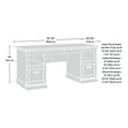 thumbnail image 3 of Sauder Sonnet Springs Engineered Wood Executive Desk in Pebble Pine, 3 of 19
