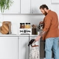 thumbnail image 6 of Dog Treat Container Dog Food Container for Dog Food Storage, Farmhouse Cat Food Container Pet Food Storage Organizer, Wood Dog Treat Holder with 2 Plastic Cat Dog Treat Jars, Cat Treat Container, 6 of 6