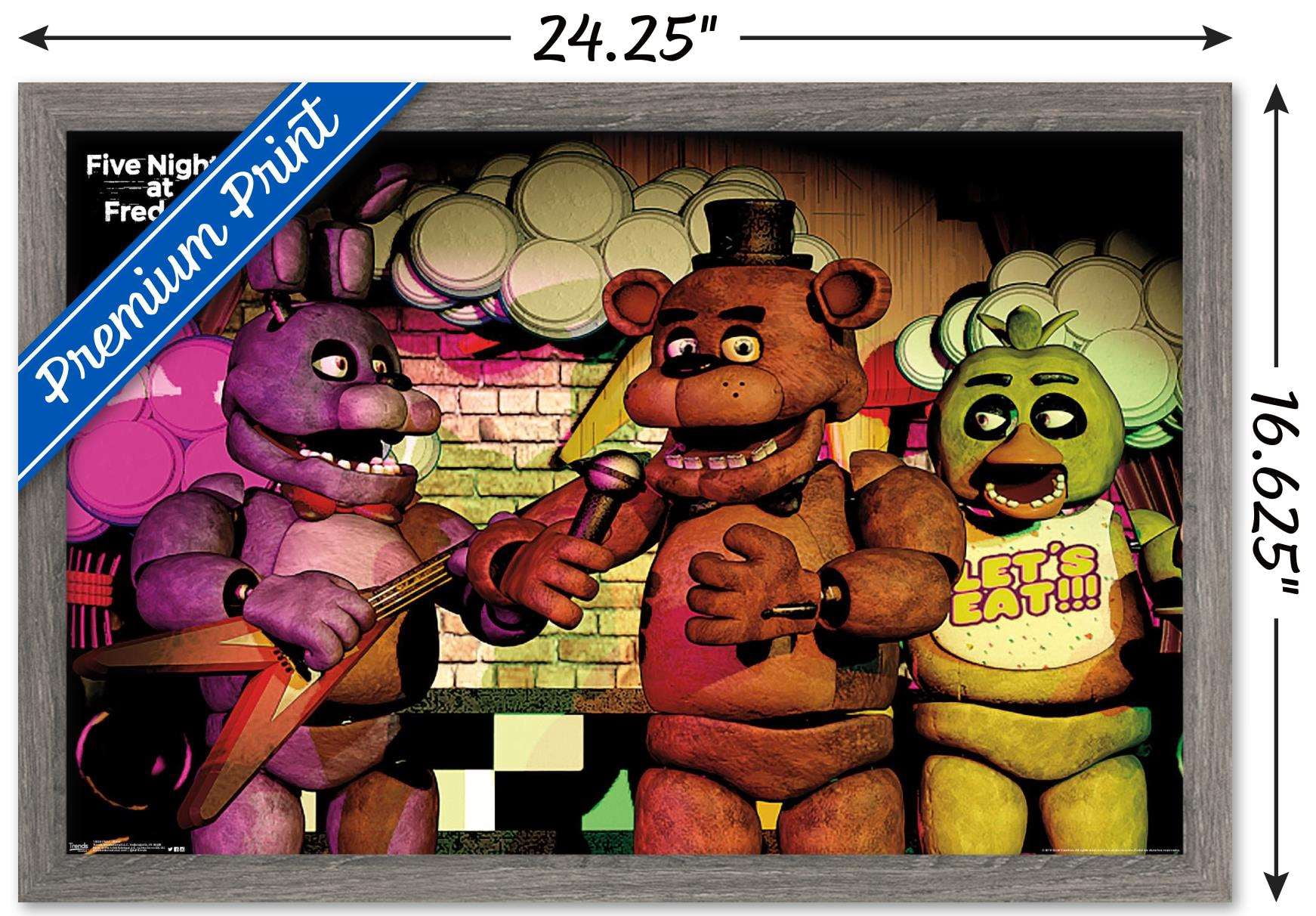 Five Nights at Freddy's - Band Wall Poster, 14.725" x 22.375", Framed