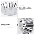 thumbnail image 4 of CRAFTHROU 6Pcs Delicate Cupcake Baking Cups Stainless Steel Reusable Muffin Pans for Home Users, 4 of 5