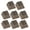 Coffee color, variant on 8pcs Blanked Keycap Set Original Height for Mechanical Keyboards with Durability in Classical Color