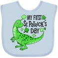 thumbnail image 3 of Inktastic My 1st St. Patrick's Day Green Dinosaur Boys or Girls Baby Bib, 3 of 4