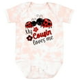thumbnail image 3 of Inktastic My Cousin Loves Me with Cute Ladybugs Boys or Girls Baby Bodysuit, 3 of 5