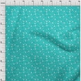 thumbnail image 3 of oneOone Cotton Silk Turquoise Blue Fabric Snowflake,Star & Tree Sewing Fabric By The Yard Printed Diy Clothing Sewing Supplies 42 Inch Wide, 3 of 4