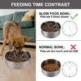 thumbnail image 2 of Comedero lento para perros Anipaw, silicona en espiral, con 36 ventosas, 2 of 7