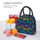 thumbnail image 5 of Balery Abstract Bright Pineapple Fruit Retro Bolsa de Almuerzo para Mujeres, Caja de Almuerzo, Bolsa de Almuerzo Pequeña Impermeable, Tote de Almuerzo Reutilizable con Gran Capacidad, 5 of 6