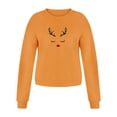 thumbnail image 3 of Gibobby Sudadera de Navidad para mujer Sudaderas con capucha y sudaderas con estampado de la parte superior de vacaciones largas para mujer(Amarillo,XG), 3 of 5