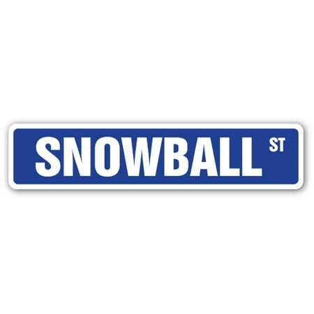 - SNOWBALL Street Sign fights snowing winter ski ice | Indoor/Outdoor | 24