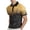 Yellow, variant on ZVNAΖH Men's Short Sleeve Polo Shirt, Casual Gradient Print 3 Button Collar Tops Summer Lightweight Breathable Shirts for Golf, Vacation & Everyday Use