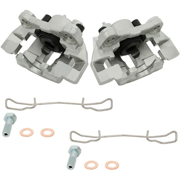 2PCS Rear Driver & Passenger Side Disc Brake Calipers (w/Bracket) 1 Piston 1999-2004 for Jeep Grand Cherokee 4.7L 1999-2004 for Jeep Grand Cherokee 4.0L