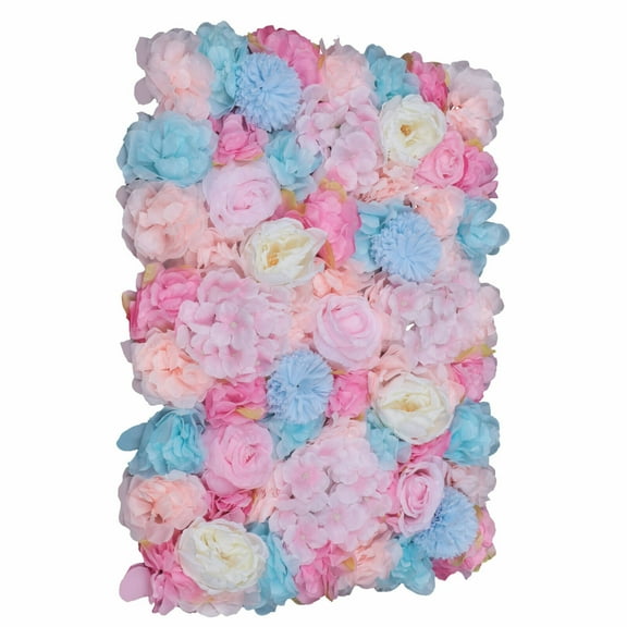 CNCEST 6Pcs Artificial Orchid Pink Flower Wall Panel Wedding Valentine's Party Backdrop Decor