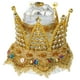 thumbnail image 1 of KAKOWELY Caja para anillos de boda, joyero con forma de corona, joyero, joyero, soporte para anillos de boda, 1 of 5