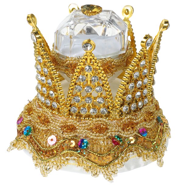 KAKOWELY Caja para anillos de boda, joyero con forma de corona, joyero, joyero, soporte para anillos de boda