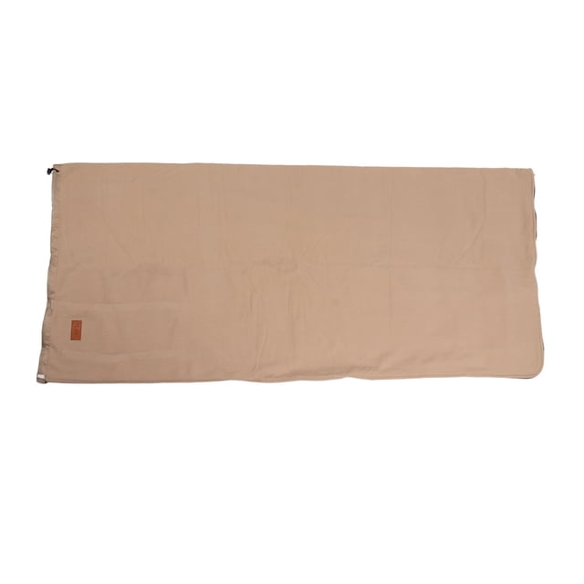 Forro para saco de dormir de forro polar súper grueso y suave, manta para acampar, viajar y hacer mochilerismo, color amarillo terroso