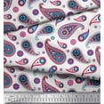 thumbnail image 3 of Soimoi Polyester Crepe Fabric Artistic Paisley Print Fabric by The Yard 52 Inch Wide, 3 of 3