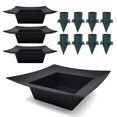thumbnail image 1 of Centerpiece Arrangement Kit - 4 Set Square Tray with Taper Candle Holder, 1 of 7